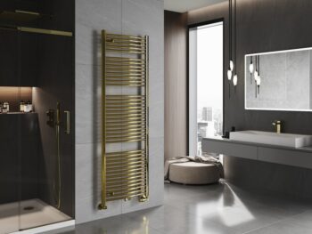 MEXEN - Ares vykurovací rebrík/radiátor 1800 x 600 mm, 756 W, zlatá W102-1800-600-00-50