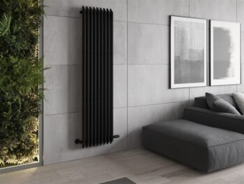 MEXEN - Aurora vykurovací rebrík/radiátor 1800 x 450 mm, 1347 W, čierny W212-1800-450-00-70