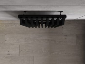 MEXEN - Aurora vykurovací rebrík/radiátor 1800 x 450 mm, 1347 W, čierny W212-1800-450-00-70