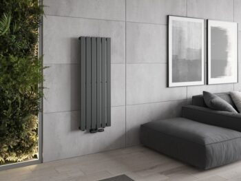 MEXEN - Boston vykurovací rebrík/radiátor 1200 x 452 mm, 611 W, antracit W213-1200-452-00-66