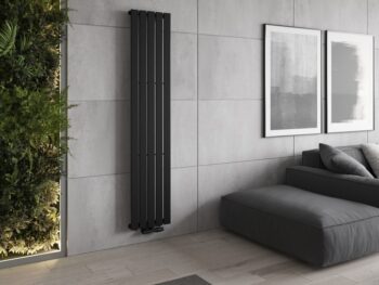 MEXEN - Boston vykurovací rebrík/radiátor 1800 x 376 mm, 740 W, čierny W213-1800-376-01-70