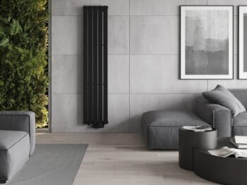 MEXEN - Boston vykurovací rebrík/radiátor 1800 x 376 mm, 740 W, čierny W213-1800-376-01-70