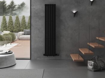MEXEN - Boston vykurovací rebrík/radiátor 1800 x 376 mm, 740 W, čierny W213-1800-376-01-70