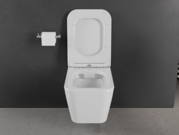 MEXEN - Cube Závesná WC misa vrátane sedátka s slow-slim, duroplast, biela 30924000
