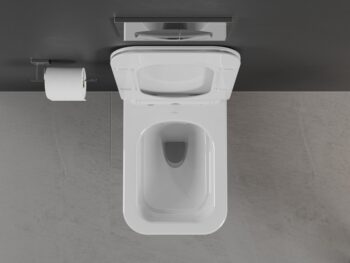 MEXEN - Cube Závesná WC misa vrátane sedátka s slow-slim, duroplast, biela 30924000