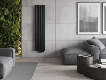MEXEN - Dallas vykurovací rebrík/radiátor 1600 x 360 mm, 1039 W, čierny W214-1600-360-00-70