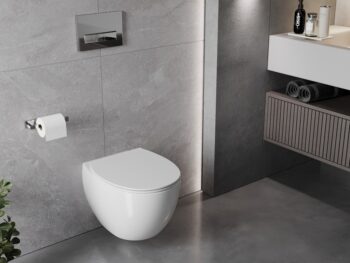 MEXEN - Egg Závesná WC misa vrátane sedátka s slow-slim, Duroplastu, biela 30245000