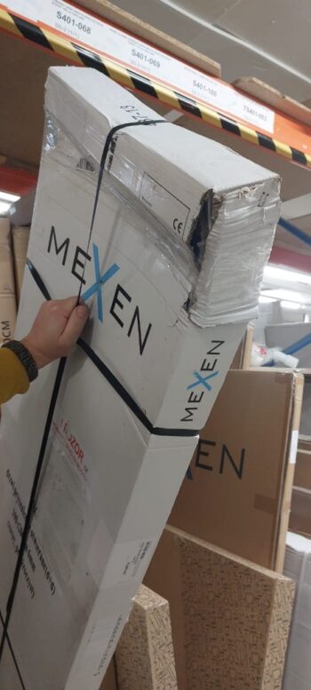 MEXEN - Exo sprchové dvere krídlové 100, transparent, čierna (8182-100-000-70-00) 2. akosť