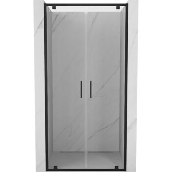 MEXEN - Exo sprchové dvere krídlové 100, transparent, čierna (8182-100-000-70-00) 2. akosť
