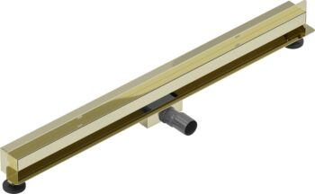 MEXEN - Flat Wall žľab k stene 2v1 90 cm zlatý 1530090
