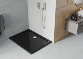 MEXEN - Flat sprchová vanička obdĺžniková slim 100 x 70, čierna 40707010