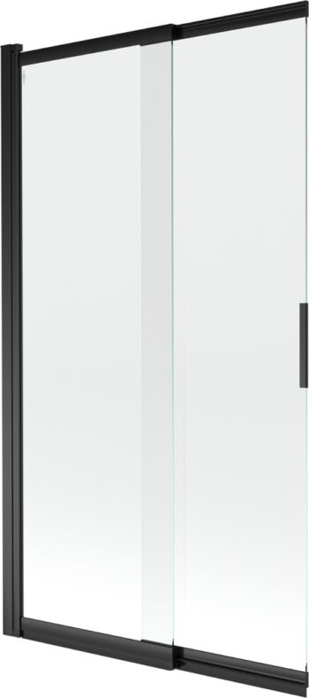 MEXEN - Fox 2-krídla posuvná vaňová zástena 100 x 150, transparent, čierna 891-100-002-70-00