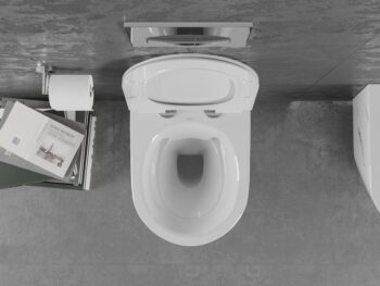 MEXEN - Lena Závesná WC misa vrátane sedátka s slow-slim, Duroplastu, biely kameň 30224092