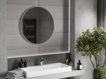 MEXEN - Loft zrkadlo 80, nerezový rám 9850-080-080-000-10