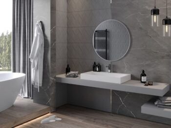 MEXEN - Loft zrkadlo 80, nerezový rám 9850-080-080-000-10