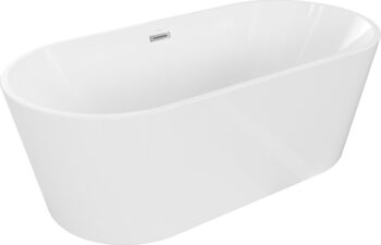 MEXEN - Luna vaňa voľne stojaca 170x80, biela, bez krytu prepadu a zátky 52031708000-SS