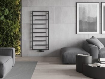 MEXEN - Orlando vykurovací rebrík/radiátor 1380 x 600 mm, 499 W, antracit W207-1380-600-00-66