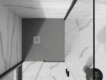 MEXEN - Stone+ Sprchová vanička štvorcová 90x90, šedý-betón 44619090