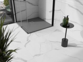 MEXEN - Stone+ Sprchová vanička štvorcová 90x90, šedý-betón 44619090