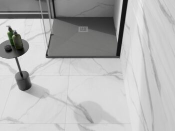 MEXEN - Stone+ Sprchová vanička štvorcová 90x90, šedý-betón 44619090