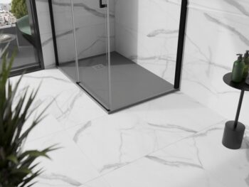 MEXEN - Stone+ sprchová vanička obdĺžniková 120x100, sivý betón 44611012