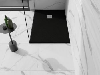 MEXEN - Stone+ sprchová vanička obdĺžniková 140x100, čierna 44701014