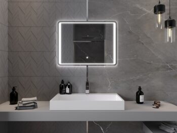MEXEN - Zusa zrkadlo s osvetlením 80 x 60, LED 600 9808-080-060-611-00