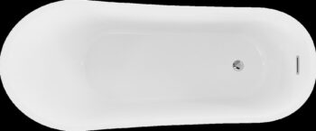 MEXEN/S - Alta vaňa voľne stojaca 170 x 75, biela, sifón a prepad chróm 52141707500-01
