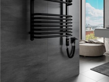 MEXEN/S - Apollo radiátor + vykurovacia tyč 1210 x 550 mm, 600 W, čierna W117-1210-550-2600-70