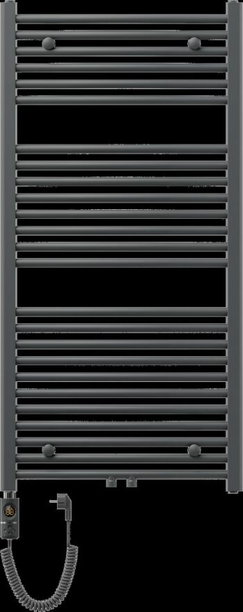 MEXEN/S - Ares radiátor + vykurovacia tyč 1200 x 600 mm, 600 W, antracit W102-1200-600-2600-66