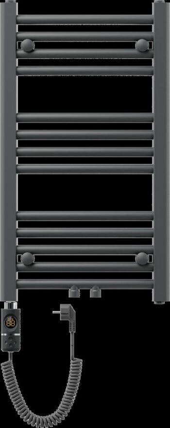 MEXEN/S - Ares radiátor + vykurovacia tyč 700 x 400 mm, 300 W, antracit W102-0700-400-2300-66