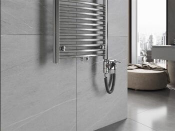 MEXEN/S - Ares radiátor + vykurovacia tyč 900 x 600 mm, 300 W, chróm W102-0900-600-2300-01