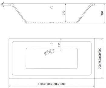 MEXEN/S - Cube obdĺžniková vaňa 170 x 80 cm s panelom + vaňová zástena 80, transparent, čierna 550517080X9008027000