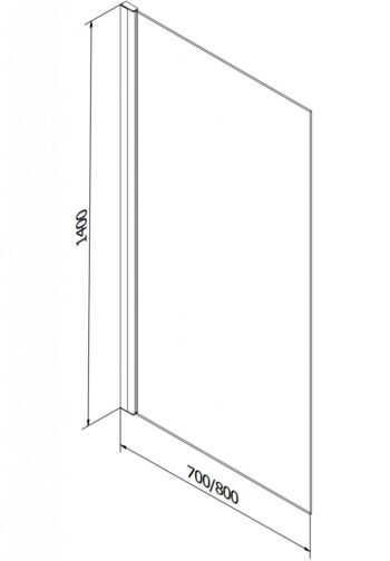 MEXEN/S - Cubik obdĺžniková vaňa 150 x 70 cm s panelom + vaňová zástena 70, čierna vzor fix 550315070X9307007077