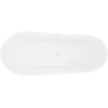 MEXEN/S - Dora voľne stojaca vaňa 170 x 75, biela, sifón a prepad biela 52071707500-20