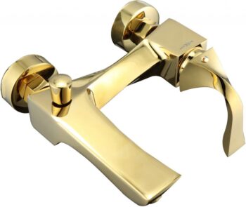 MEXEN/S - Estrella R02 Set umývadlové a vaňové batérie s príslušenstvom, zlatá 72303R02-50