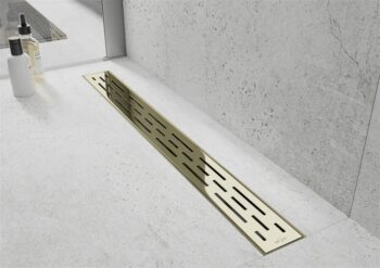 MEXEN/S - Flat M01 odtokový žľab 80 cm zlatý 1520080-15