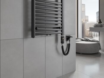 MEXEN/S - Hades radiátor + vykurovacia tyč 800 x 400 mm, 300 W, čierna W104-0800-400-2300-70