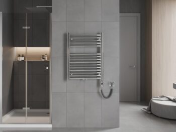MEXEN/S - Hades radiátor + vykurovacia tyč 800 x 600 mm, 600 W, chróm W104-0800-600-2600-01