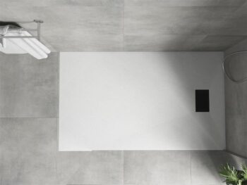 MEXEN/S - Hugo sprchová vanička SMC 160x80, biela, krytka čierna 42108016-B