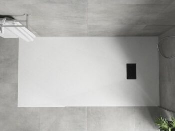 MEXEN/S - Hugo sprchová vanička SMC 170x80, biela, krytka čierna 42108017-B