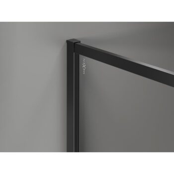 MEXEN/S - Kioto-F Sprchová zástena WALK-IN s rámom 65 x 202, transparent 8 mm, čierna 800-065-104-70-00