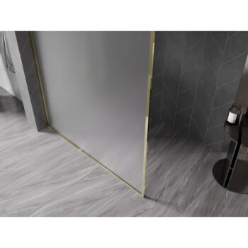 MEXEN/S - Kioto-F Sprchová zástena WALK-IN s rámom 70 x 202, dekor 8 mm, zlato 800-070-104-50-30