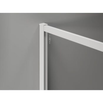 MEXEN/S - Kioto-F Sprchová zástena WALK-IN s rámom 70 x 202, grafit 8 mm, biela 800-070-104-20-40