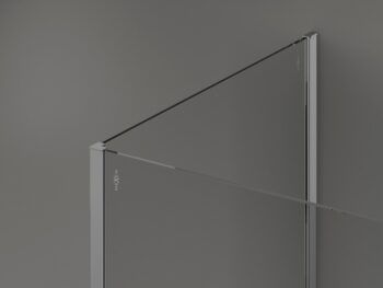 MEXEN/S - Kioto Sprchová zástena WALK-IN 110 x 110 x 30, čierny vzor, chróm 800-110-110-221-01-70-030