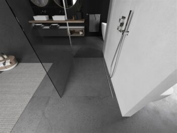 MEXEN/S - Kioto Sprchová zástena WALK-IN 120 x 110, transparent, chróm 800-120-212-01-00-110
