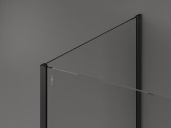 MEXEN/S - Kioto Sprchová zástena WALK-IN 120 x 110 x 40, čierny vzor, čierna 800-120-110-221-70-70-040