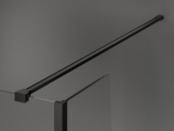 MEXEN/S - Kioto Sprchová zástena WALK-IN 120 x 110 x 40, čierny vzor, čierna 800-120-110-221-70-70-040