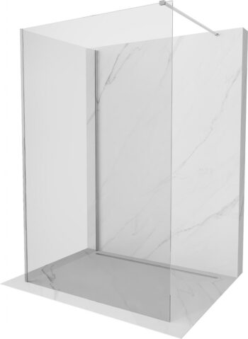 MEXEN/S - Kioto Sprchová zástena WALK-IN 125 x 100, transparent, chróm 800-125-212-01-00-100