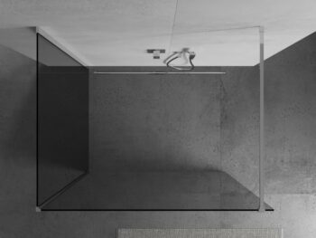 MEXEN/S - Kioto Sprchová zástena WALK-IN 125 x 110, transparent, chróm 800-125-212-01-00-110
